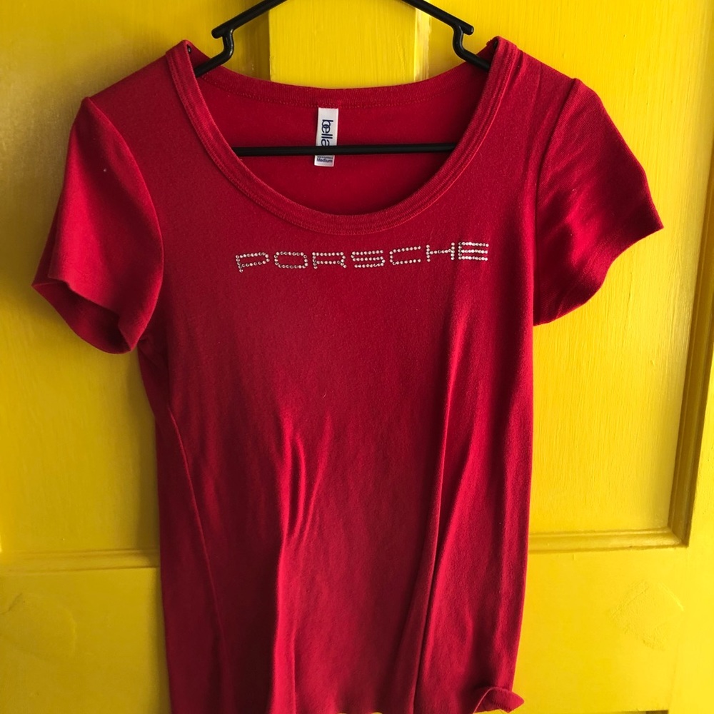 Porche Ladies Medium Red T-Shirt